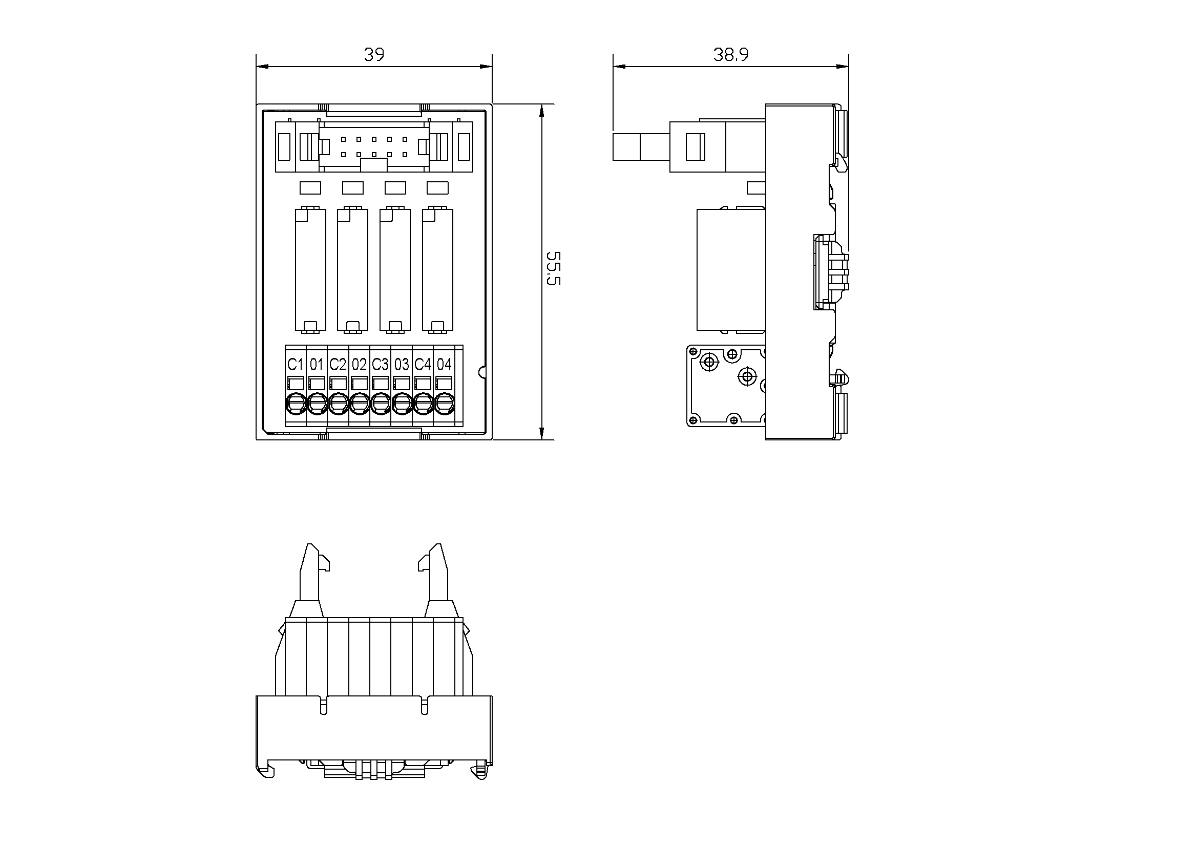 继电器模组XF1T-04AS-1AU