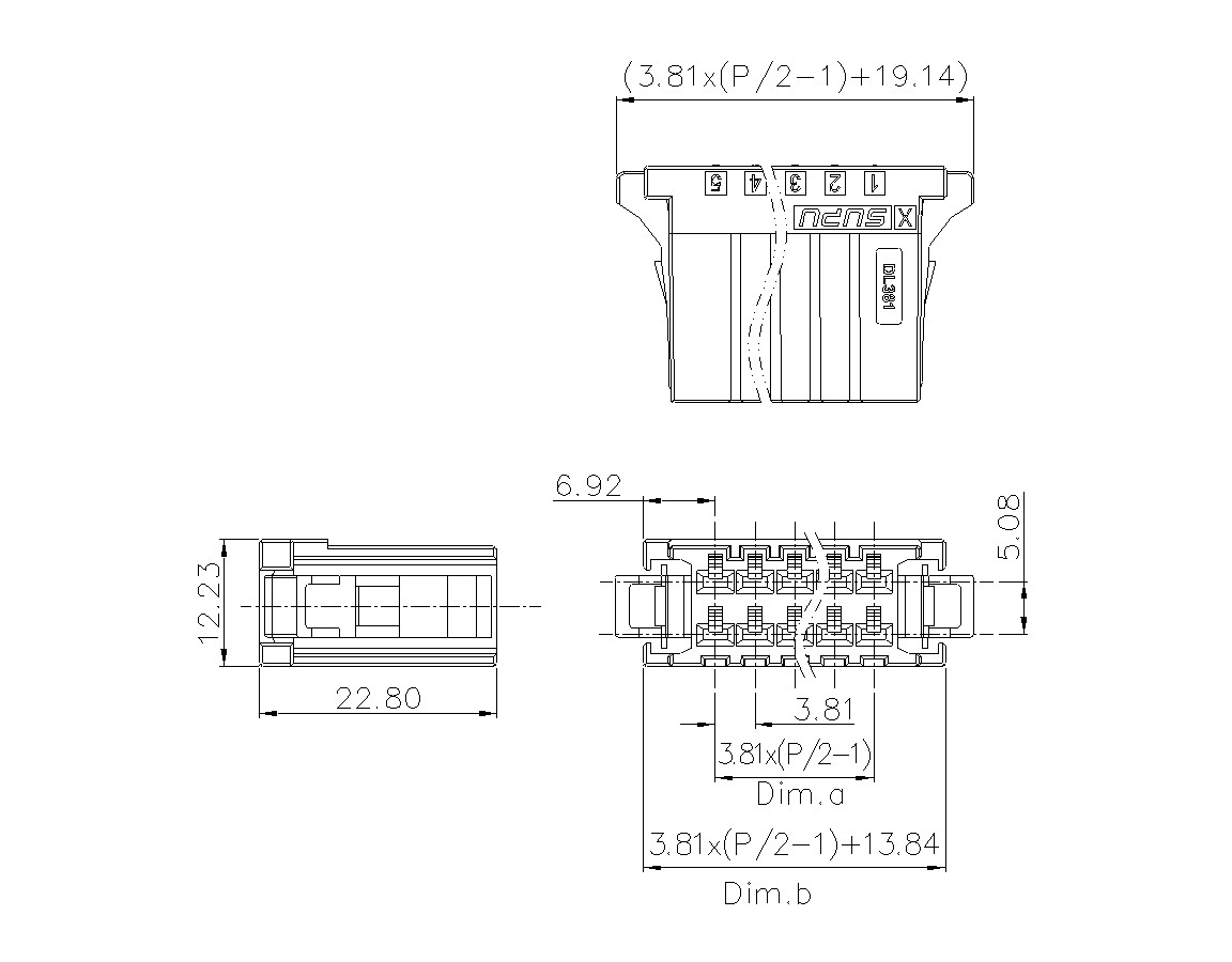 动态接插件连接器DL381H2XXM-BK-0X10(04-20)-速普电子